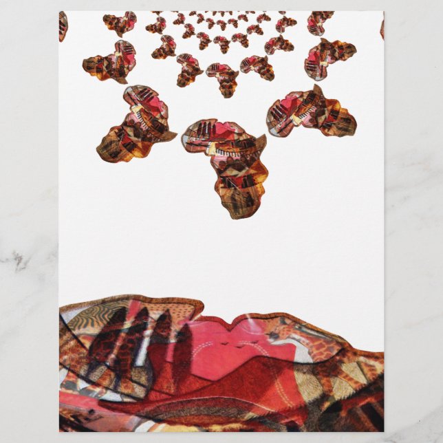 Afrika in Bewegung: Kaleidoskop-Design (Vorderseite)