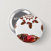 Afrika in Bewegung: Kaleidoskop-Design Button (Vorne & Hinten)