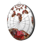 Afrika in Bewegung: Kaleidoskop-Design Dartscheibe (Vorderseite rechts)