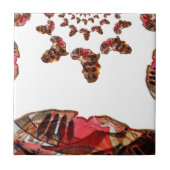 Afrika in Bewegung: Kaleidoskop-Design Fliese (Vorderseite)