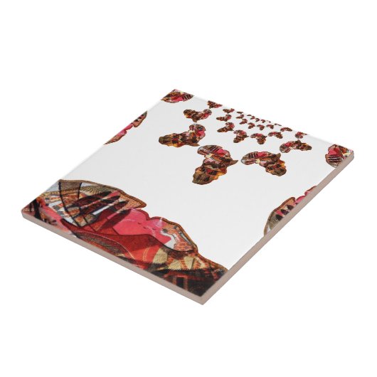 Afrika in Bewegung: Kaleidoskop-Design Fliese (Seite)