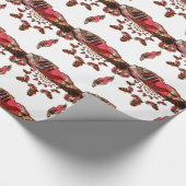 Afrika in Bewegung: Kaleidoskop-Design Geschenkpapier (Ecke)