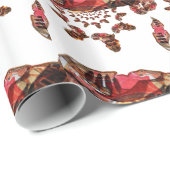 Afrika in Bewegung: Kaleidoskop-Design Geschenkpapier (Rolleneckpunkt)