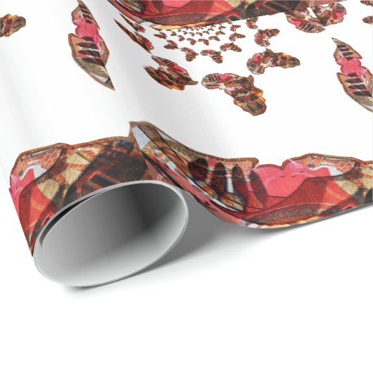 Afrika in Bewegung: Kaleidoskop-Design Geschenkpapier (Rolleneckpunkt)