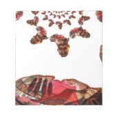 Afrika in Bewegung: Kaleidoskop-Design Notizblock (Vorderseite)