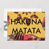 Afrika in Bewegung: Kaleidoskop-Design Postkarte (Vorne/Hinten)