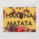 Afrika in Bewegung: Kaleidoskop-Design Postkarte (Vorderseite)