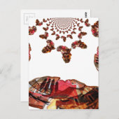 Afrika in Bewegung: Kaleidoskop-Design Postkarte (Vorne/Hinten)