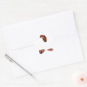 Afrika in Bewegung: Kaleidoskop-Design Stern-Aufkleber (Umschlag)