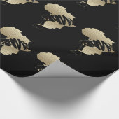 Afrika in Gold Geschenkpapier (Ecke)