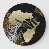 Afrika in Gold, Große Wanduhr (Vorderseite)