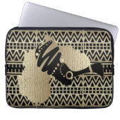 Afrika in Gold Laptopschutzhülle (Vorderseite)