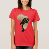 Afrika in Gold T-Shirt (Vorderseite)