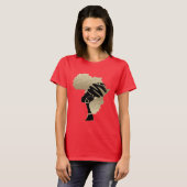Afrika in Gold T-Shirt (Vorne ganz)
