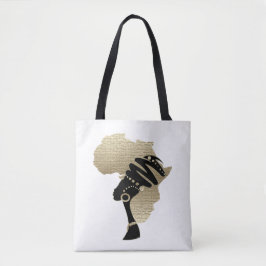Afrika in Gold Tasche