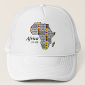 Afrika in ME Kente Adinkra Africa Trucker Hat Truckerkappe (Vorderseite)