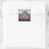 Afrika, Indischer Ozean, Seychellen, Quadratischer Aufkleber (Tasche)