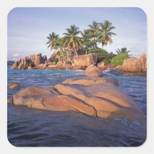 Afrika, Indischer Ozean, Seychellen, Quadratischer Aufkleber (Vorderseite)