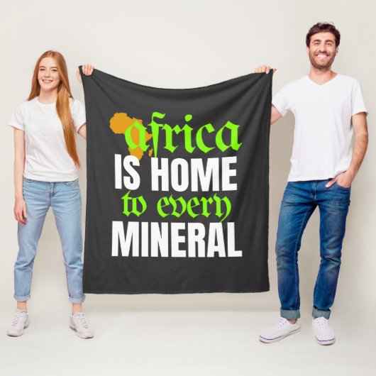 Afrika ist die Heimat jedes Minerals | Fleecedecke (Beispiel)