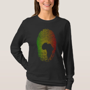 Afrika Ist In Meinem DNA Fingerabdruck Afrikanisch T-Shirt
