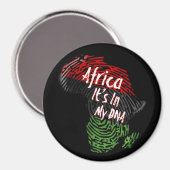 Afrika ist in meiner DNA Magnet (Vorderseite/Rückseite)