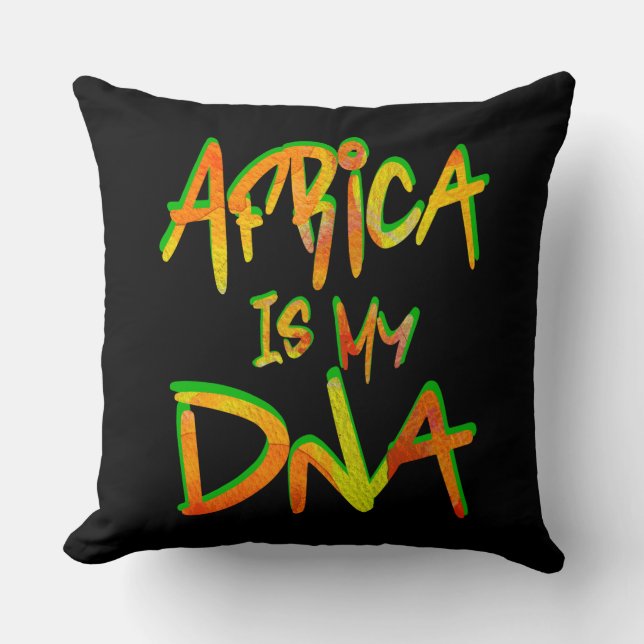 Afrika ist mein Dna Kissen (Vorderseite)
