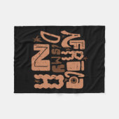 Afrika ist mein DNA-Schwarze Geschichte Monat Männ Fleecedecke (Vorderseite (Horizontal))