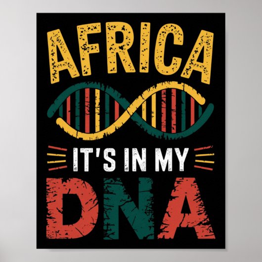 Afrika ist stolz auf mein afrikanisches Kulturerbe Poster (Vorne)