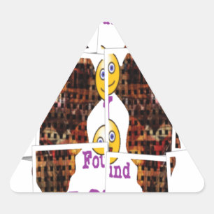 Afrika ist wo ich die Liebe gefunden habe Dreieckiger Aufkleber