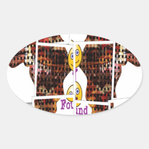 Afrika ist wo ich die Liebe gefunden habe Ovaler Aufkleber