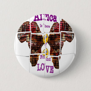 Afrika ist, wo ich Liebe gefunden habe Button