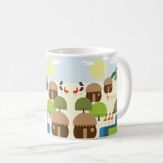 Afrika Kaffeetasse (VorderseiteRechts)