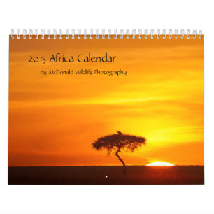 Afrika-Kalender 2015 durch McDonald-wild lebende Kalender