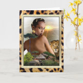 Afrika Karte (Gelbe Blume)