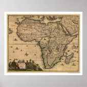 Afrika Karte 1688 Poster (Vorne)
