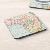 AFRIKA: KARTE, 1894 GETRÄNKEUNTERSETZER (Linke Seite)