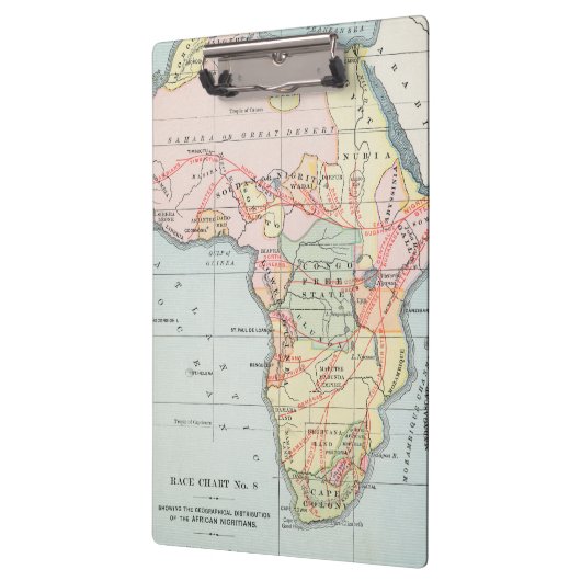 AFRIKA: KARTE, 1894 KLEMMBRETT (Links)