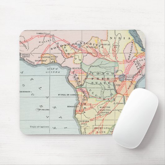 AFRIKA: KARTE, 1894 MOUSEPAD (Mit Mouse)
