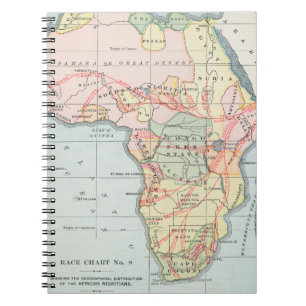 AFRIKA: KARTE, 1894 NOTIZBLOCK