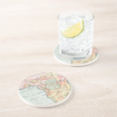 AFRIKA: KARTE, 1894 SANDSTEIN UNTERSETZER (Seite)