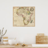 Afrika-Karte 2 Poster (Küche)