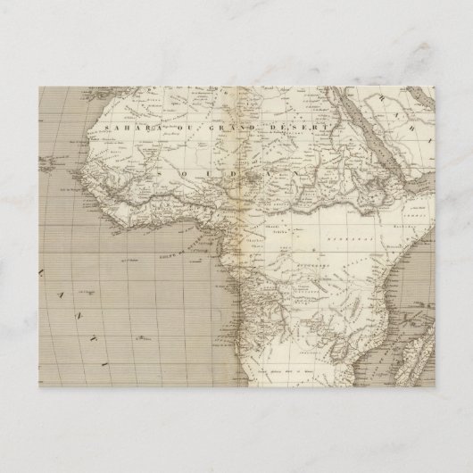Afrika-Karte 2 Postkarte (Vorderseite)