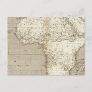 Afrika-Karte 2 Postkarte