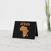 Afrika Karte Afrika Giftvintage Schwarzamerikanisc (Vorderseite)