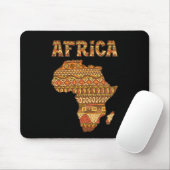 Afrika Karte Afrika Giftvintage Schwarzamerikanisc Mousepad (Mit Mouse)