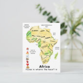 Afrika Karte Anpassen Benutzerdefiniert (Stehend Vorderseite)