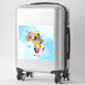 Afrika-Karte Aufkleber (Koffer)