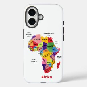 Afrika-Karte iPhone 16 Hülle