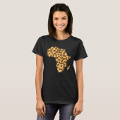 Afrika Karte Cheetah Safari Afrika T-Shirt (Vorne ganz)