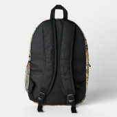 Afrika-Karte Dekorative Stammes-Elemente Muster Bedruckter Rucksack (Rückseite)